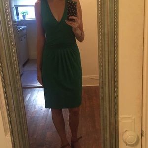 Hobbs London kelly green sleeveless dress